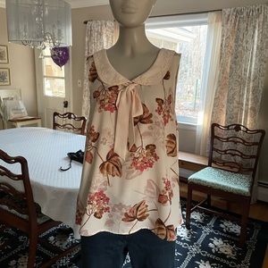 Multi color flower top